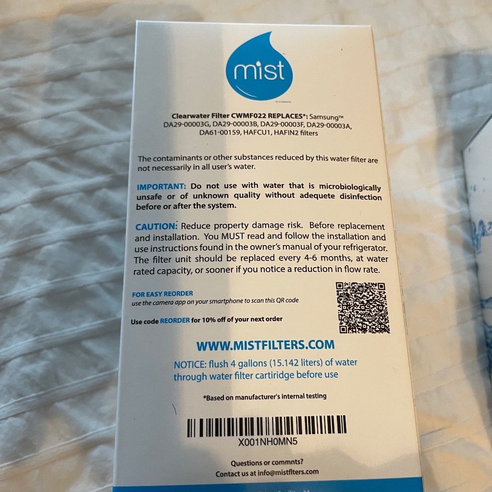 Mist Replacement Water Filter 2 - Picture 2 of 4